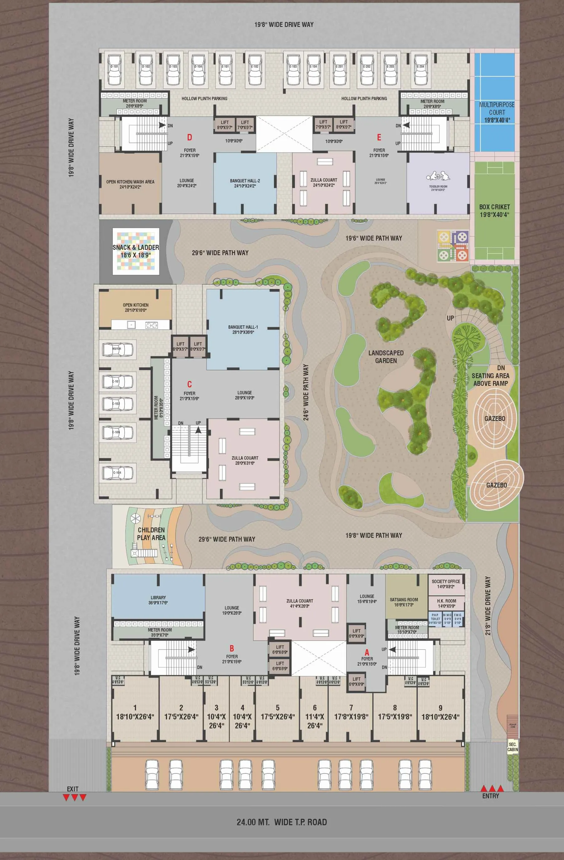 Ground floor layout plan